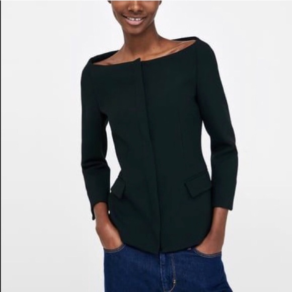 Zara Jackets & Blazers - ZARA Off the Shoulder Blazer